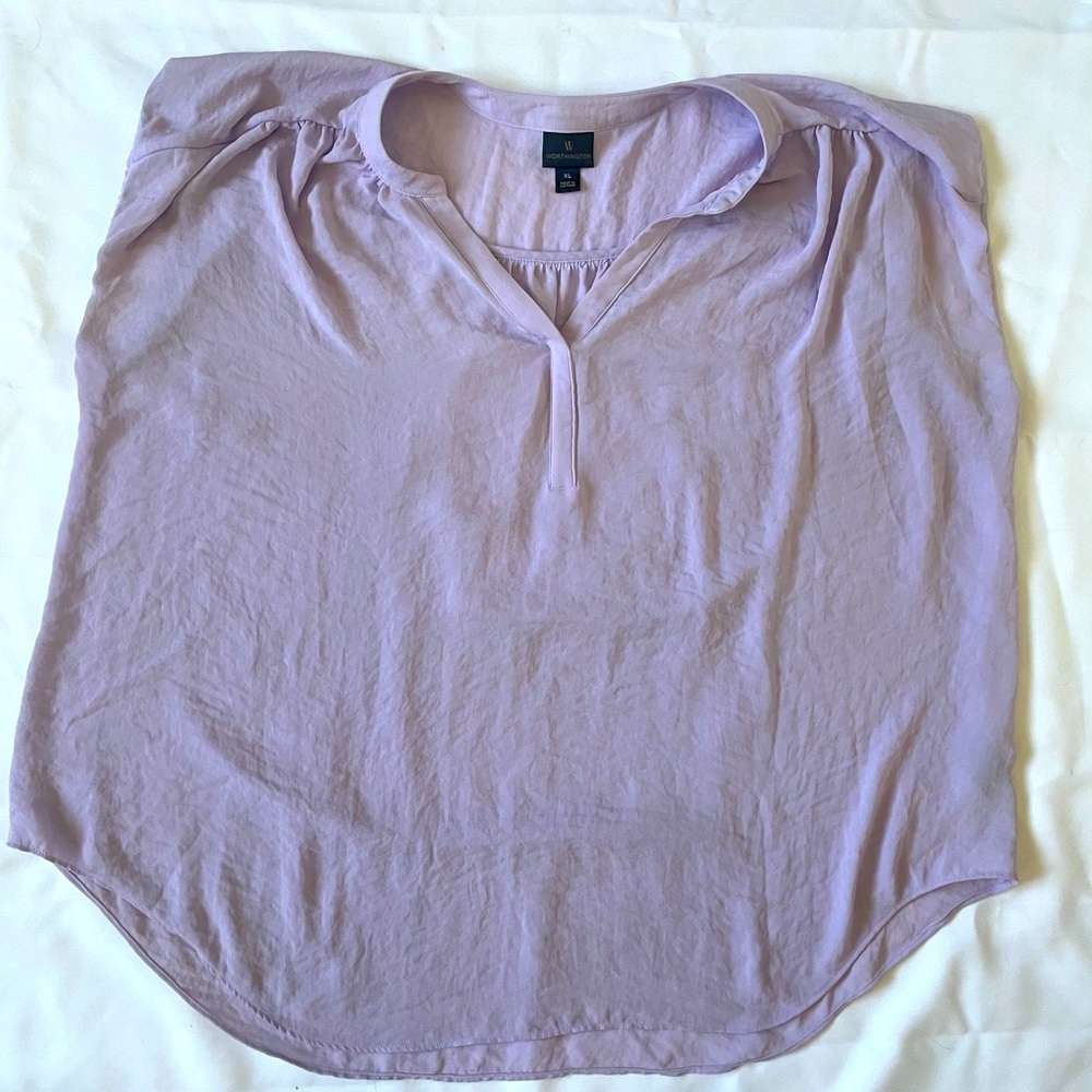 Lightly worn light lavender blouse